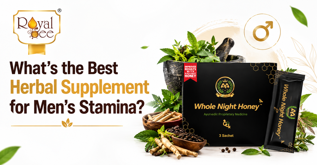 Whole Night Honey by Royal Bee: An Ayurvedic Herbal Supplement for Men's Stamina & Vitality