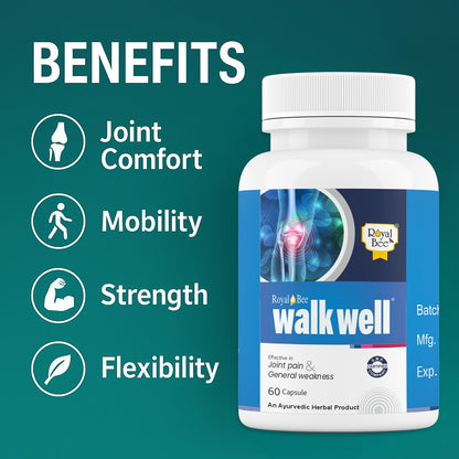 Walkwell Capsule – Ayurvedic Joint Care Formula 60 Capsules
