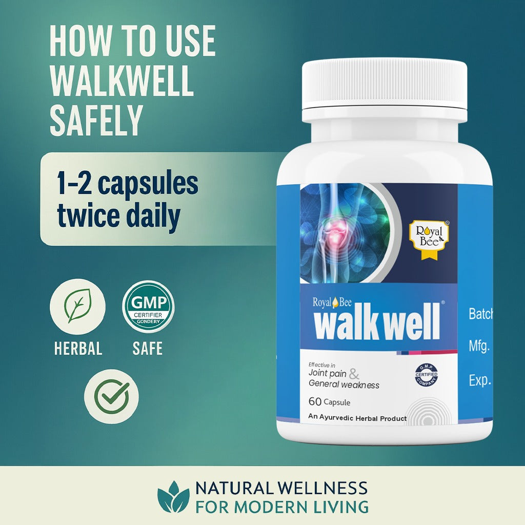 Walkwell Capsule – Ayurvedic Joint Care Formula 60 Capsules
