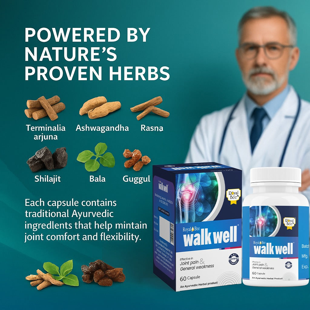 Walkwell Capsule – Ayurvedic Joint Care Formula 60 Capsules